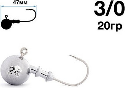 Изображение товара Джиг-головка NAUTILUS Sting Sphere SSJ4100 hook №3/0 20гр / NSSJ4100-3/0-20