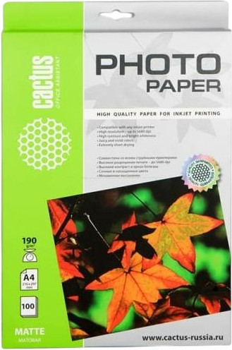 Изображение товара Фотобумага Cactus CS-MA4190100