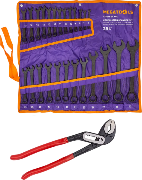 Изображение товара Набор ключей Megatools MT-5261DP+1 Black / 63599