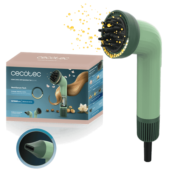 Изображение товара Фен Cecotec IoniCare Dry&Keratin Olive / 109734