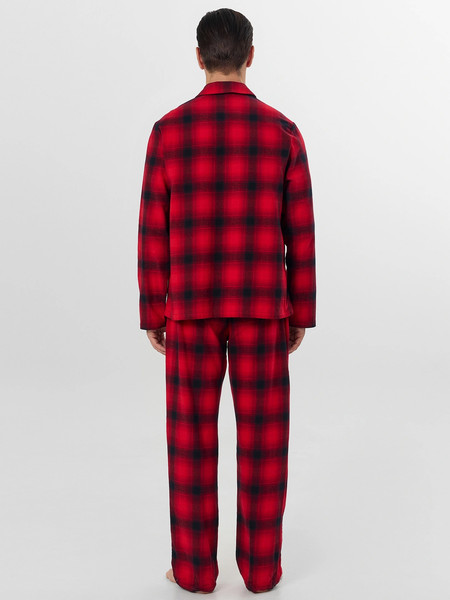 Изображение товара Пижама Mark Formelle 591047 (р.88-78-176, красная клетка на черном)