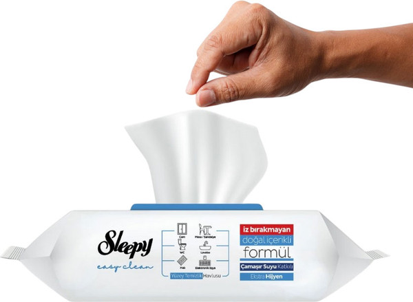 Изображение товара Влажные салфетки для дома Sleepy Bleach Additive для уборки с отбеливающей добавкой (100шт)
