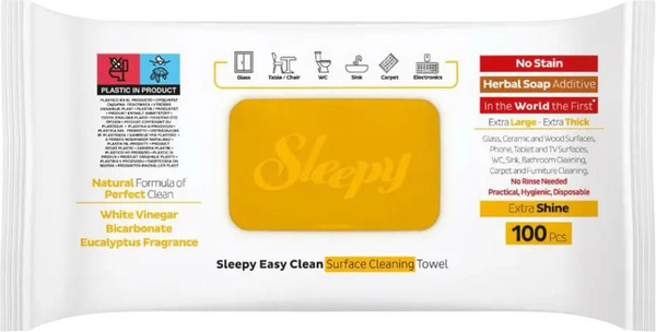 Изображение товара Влажные салфетки для дома Sleepy Herbal Soap Additive для уборки. Мыло с травяными добавками (100шт)