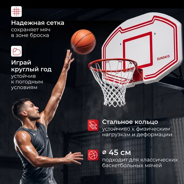 Изображение товара Баскетбольный щит Sundays LD0221