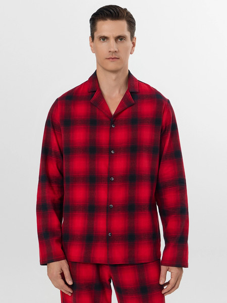 Изображение товара Пижама Mark Formelle 591047 (р.112-102-188, красная клетка на черном)