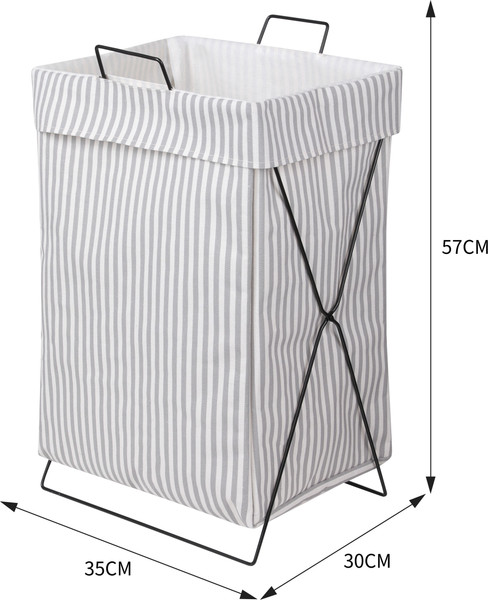 Изображение товара Корзина AksHome Yuki (серый/черный)