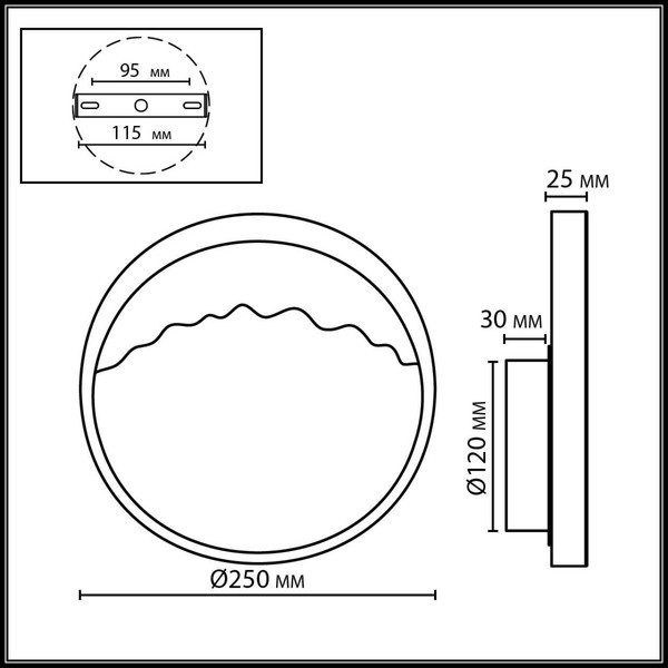 Изображение товара Светильник Odeon Light Valley 6625/9WL