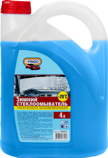 Изображение товара Жидкость стеклоомывающая Pingo Зимний -20°C / 75020-9