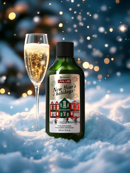 Изображение товара Гель для душа URAL LAB Winter Melody Искрящееся шампанское / 10867231 (300мл)