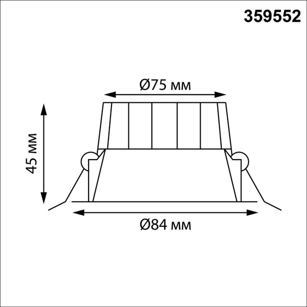 Изображение товара Точечный светильник Novotech Clara 359552