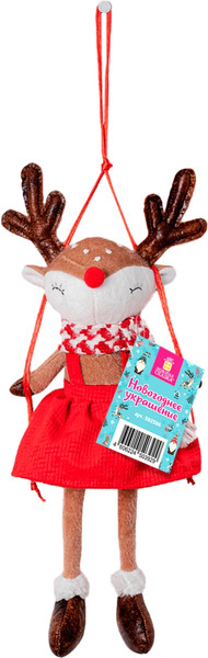 Изображение товара Фигура под елку Золотая сказка Олененок на качелях / 592506