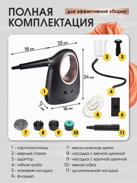 Изображение товара Пароочиститель RAF R.1287