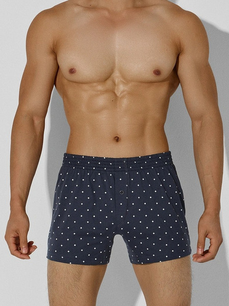 Изображение товара Комплект мужских трусов Mark Formelle 411152-2 (р.98-108, звездочки на темно-сером/звездочки на джинсовом)