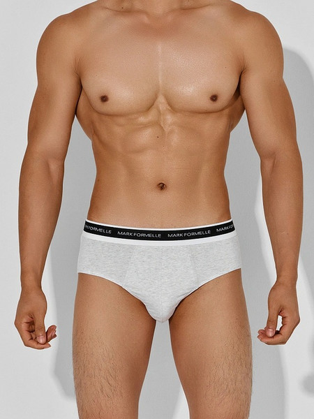 Изображение товара Комплект мужских трусов Mark Formelle 411170-3 (р.106-116, серый меланж 4306-А/шторм/черный)