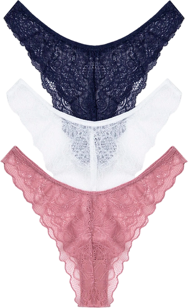 Изображение товара Комплект женских трусов Mark Formelle 412394-3 (р.98, темно-синий)