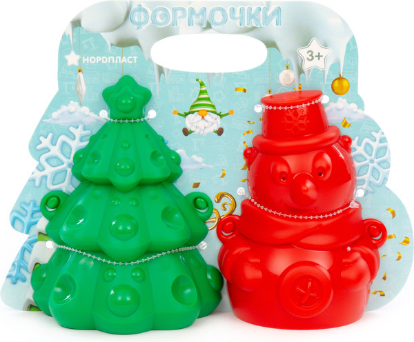 Изображение товара Набор форм для лепки снежков Полесье Елочка Снеговик / 336_NP