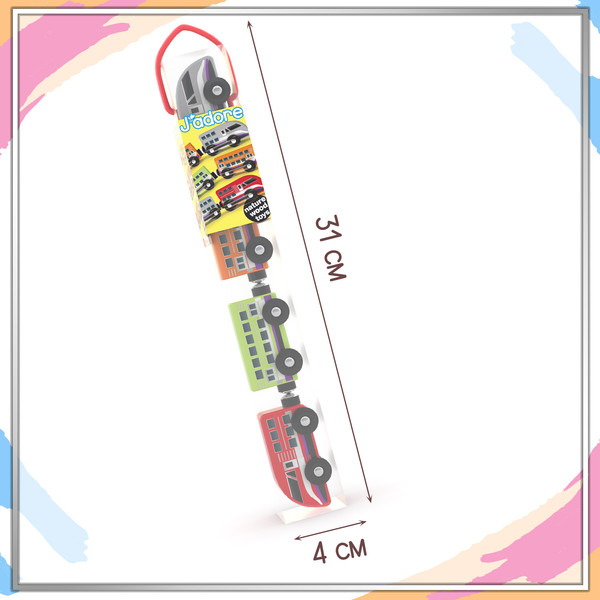 Изображение товара Поезд игрушечный Hape J’adore Скоростной поезд Железные дороги / 821105_HPJ