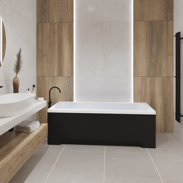 Изображение товара Ванна акриловая Lauter Bianca 140 / 21207140 (с каркасом и сифоном 21Y31010 хром)