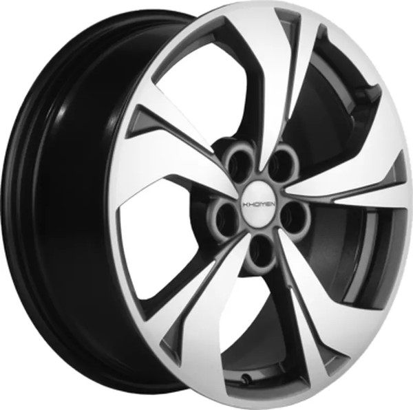 Изображение товара Литой диск Khomen KHW1724 Haval Jolion 17x7" 5x114.3мм DIA 66.5мм ET 37мм Gray FP