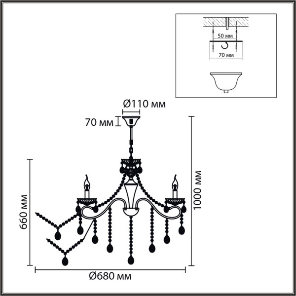 Изображение товара Люстра Lumion Luina 8346/7