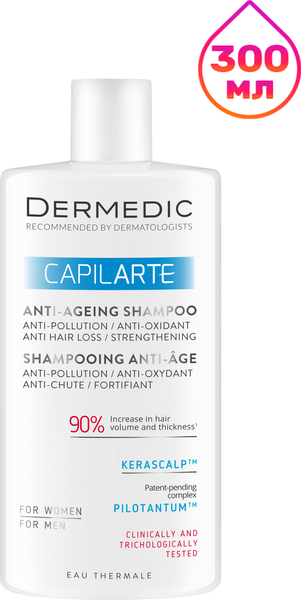 Изображение товара Шампунь для волос Dermedic Capilarte антивозрастной (300мл)