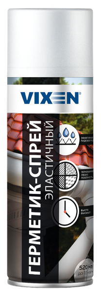 Изображение товара Герметик силиконовый Vixen Эластичный / VX90203 (520мл, черный)