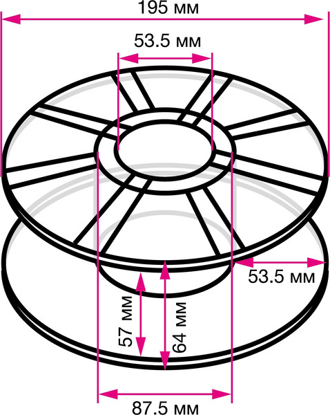 Изображение товара Пластик для 3D-печати Cactus CS-3D-ABS-1KG-L-GN