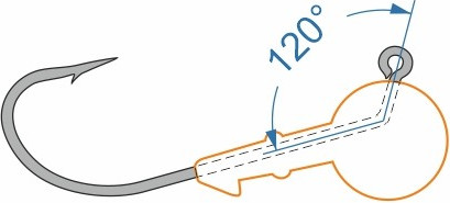 Изображение товара Джиг-головка NAUTILUS Corner 120 NC-2218 hook №4/0 22гр / NC2218-4/0-22