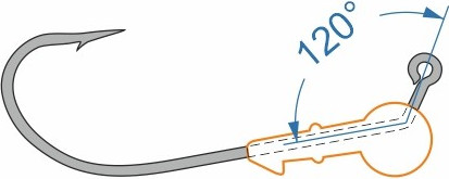 Изображение товара Джиг-головка NAUTILUS Corner 120 NC-2218 hook №6/0 12гр / NC2218-6/0-12