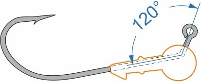 Изображение товара Джиг-головка NAUTILUS Corner 120 NC-2218 hook №6/0 14гр / NC2218-6/0-14