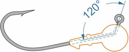 Изображение товара Джиг-головка NAUTILUS Corner 120 NC-2218 hook №6/0 20гр / NC2218-6/0-20