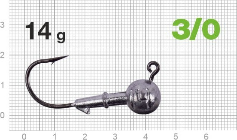 Изображение товара Джиг-головка NAUTILUS Power 120 NP-1608 hook №3/0 14гр / NP-1608-3/0-14