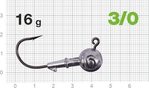 Изображение товара Джиг-головка NAUTILUS Power 120 NP-1608 hook №3/0 16гр / NP-1608-3/0-16