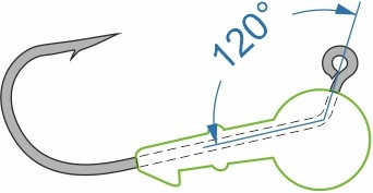 Изображение товара Джиг-головка NAUTILUS Power 120 NP-1608 hook №3/0 16гр / NP-1608-3/0-16