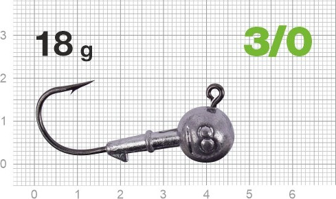 Изображение товара Джиг-головка NAUTILUS Power 120 NP-1608 hook №3/0 18гр / NP-1608-3/0-18