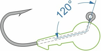 Изображение товара Джиг-головка NAUTILUS Power 120 NP-1608 hook №3/0 18гр / NP-1608-3/0-18