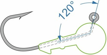 Изображение товара Джиг-головка NAUTILUS Power 120 NP-1608 hook №3/0 20гр / NP-1608-3/0-20
