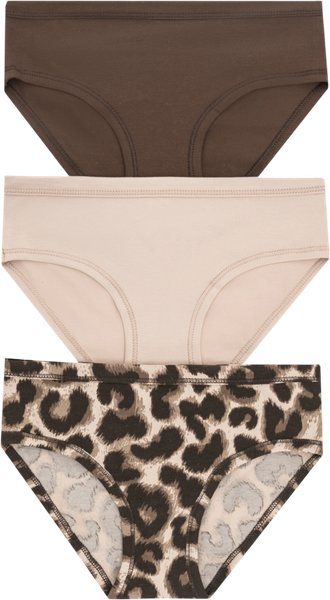 Изображение товара Комплект трусов детских Mark Formelle 417747-3 (р.152-76, леопард/лунный свет/темный шоколад)