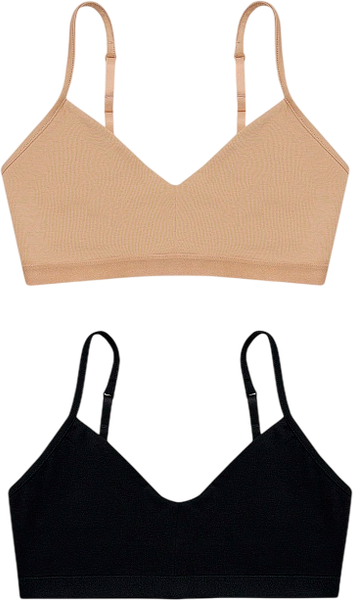 Изображение товара Комплект бюстгальтеров Mark Formelle 512569-2 (р.164/170-92, обжаренный миндаль/черный)