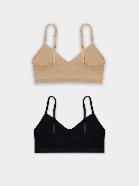 Изображение товара Комплект бюстгальтеров Mark Formelle 512569-2 (р.164/170-92, обжаренный миндаль/черный)