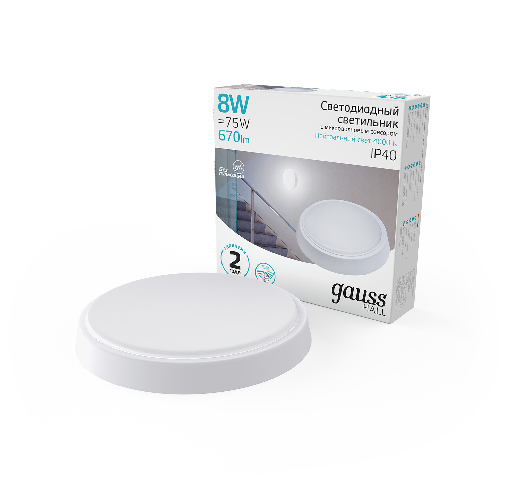 Изображение товара Светильник ЖКХ Gauss 193411208-S