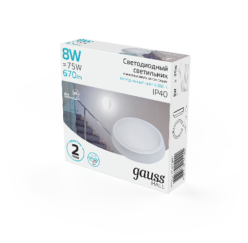 Изображение товара Светильник ЖКХ Gauss 193411208-S