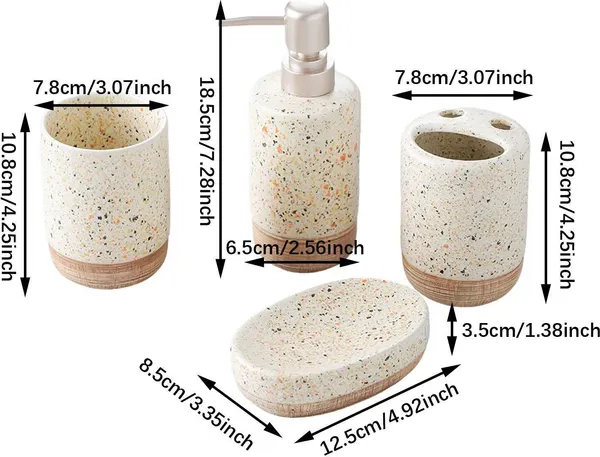 Изображение товара Набор аксессуаров для ванной Saniteco JH039