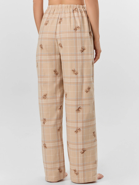 Изображение товара Пижама Mark Formelle 592625 (р.170-104-110, белый/клетка с мишки на песочном)