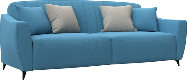 Изображение товара Диван Лига Диванов Лига-095 НПБ / 132565 (рогожка Амур 10 голубой)