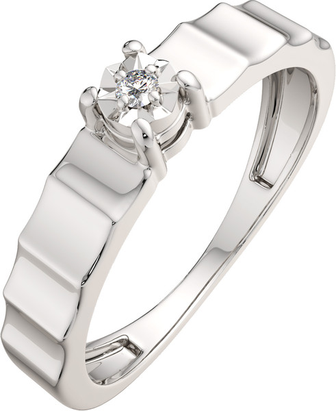 Изображение товара Кольцо помолвочное из серебра ZORKA 02D0020 (р.16.5, с бриллиантом)