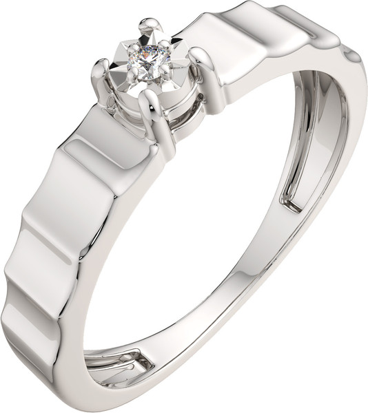 Изображение товара Кольцо помолвочное из серебра ZORKA 02D0020 (р.16.5, с бриллиантом)