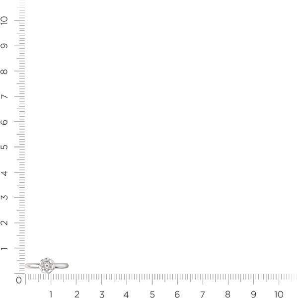 Изображение товара Кольцо из серебра ZORKA 02D0052 (р.18, с бриллиантом)