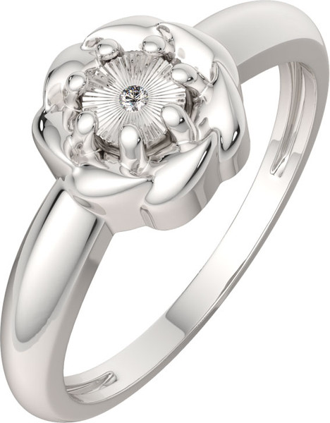 Изображение товара Кольцо из серебра ZORKA 02D0052 (р.18, с бриллиантом)