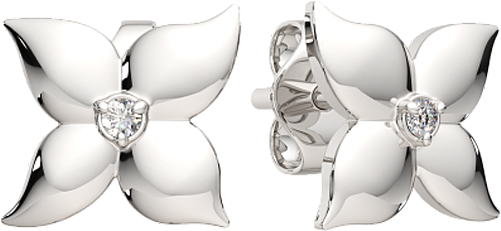 Изображение товара Серьги из серебра ZORKA 03D0085.ZZ (с бриллиантами)